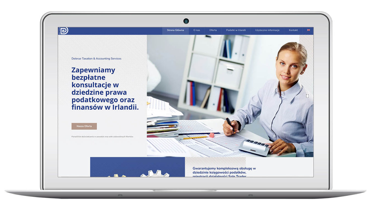 Realizacja strony internetowej Delure Taxation