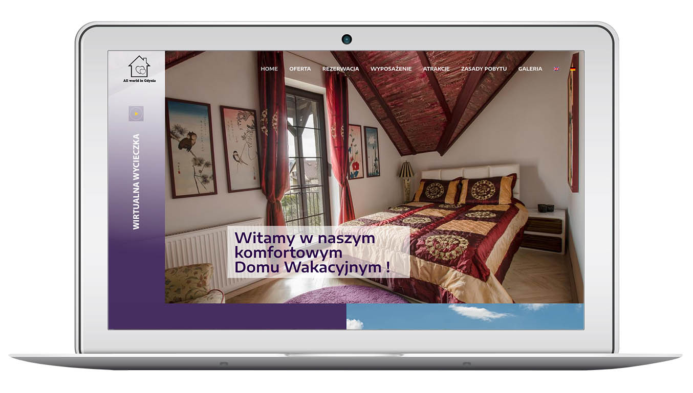 Realizacja strony internetowej All World in Gdynia