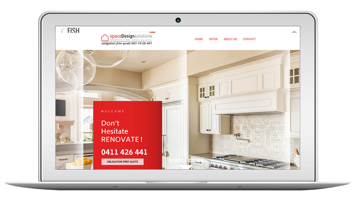 Realizacja strony internetowej SpaceDesigns Solutions