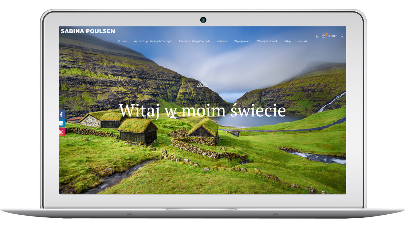 Realizacja strony internetowej Sabina Poulsen