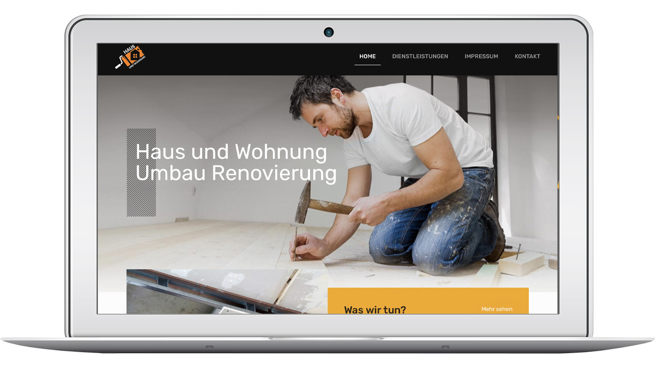 Realizacja strony internetowej Haus und Wohnung